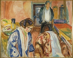 The Artist and his Model by Edvard Munch