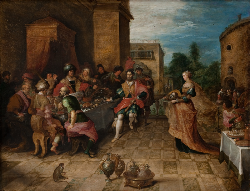 The Banquet of Herod. Salome Presents the Head of John the Baptist