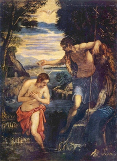 The Baptism of Christ by Domenico Tintoretto