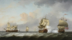 The Capture of the 'Marquise d'Antin' and 'Louis Erasme' by the English Privateers 'Duke' and 'Prince Frederick', 10 July 1745