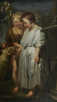 The Christ Child, Saint John and the Lamb by Anthony van Dyck