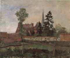 The Church and the Farm at Eragny by Camille Pissarro