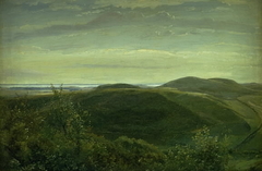 The Coast of Jutland Seen from Mølleknap Hills in Funen. Study by Dankvart Dreyer