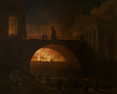 The Fire of Rome by Hubert Robert