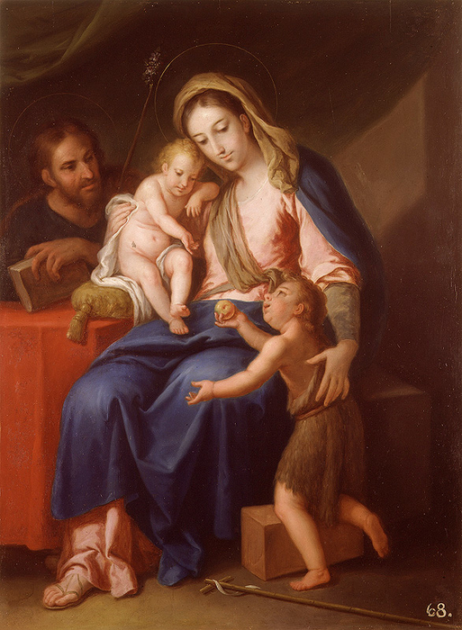 "The Holy Family With Saint John The Baptist" Josep Vergara - Artwork ...