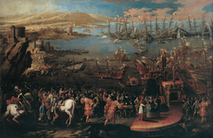 The Landing of the Infanta Marìa at Naples by Domenico Gargiulo