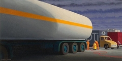 The Large Tanker by Jeffrey Smart