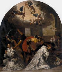 The Martyrdom of Four Monks at the Roermond Charterhouse by Vincenzo Carducci