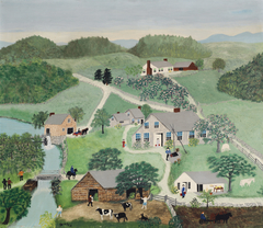 The Old Oaken Bucket by Grandma Moses