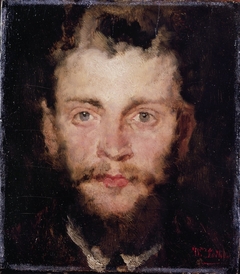 The painter Johann Sperl by Wilhelm Leibl