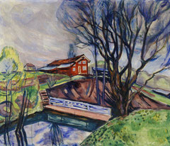The Red House by Edvard Munch