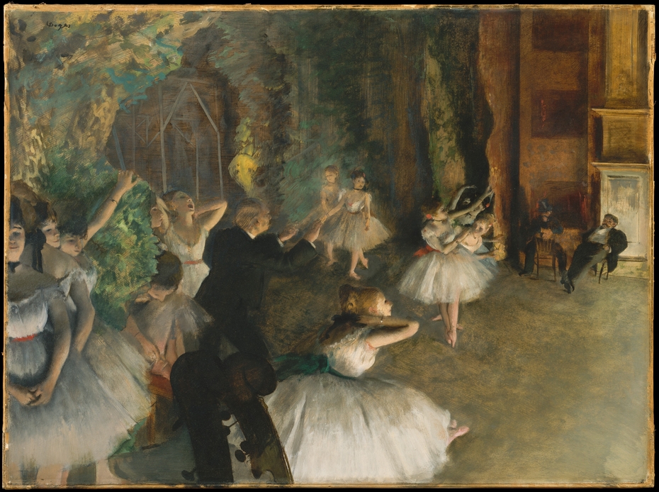 The Rehearsal of the Ballet Onstage