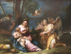 The Rest on The Flight into Egypt by Sebastiano Ricci