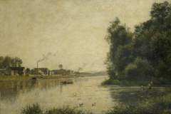 The Seine at La Garenne Saint-Denis by Stanislas Lépine