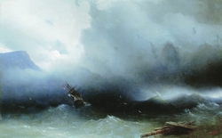 The storm at sea