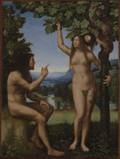 The Temptation of Adam and Eve by Mariotto Albertinelli