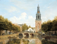 The Torensluis (tower lock) and the Jan Roodenpoortstoren in Amsterdam