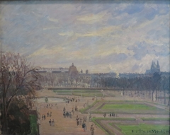 The Tuileries Gardens, Bright Cloudy Weather