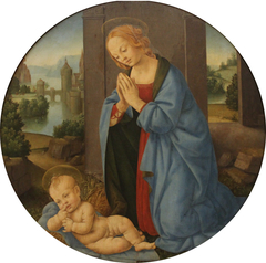 The Virgin adoring the Child by Lorenzo di Credi