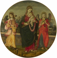 The Virgin and Child with Two Angels by the workshop of Raffaellino del Garbo