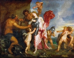 Thetis Receiving the Weapons of Achilles from Hephaestus by Anthony van Dyck