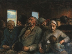 Third Class Carriage by Honoré Daumier