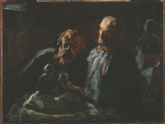 Two Sculptors by Honoré Daumier