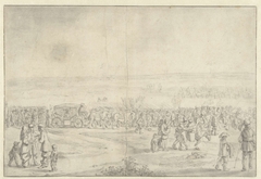 Uittocht van het Spaanse Garnizoen na de inneming van Hulst, op 5 November 1645 by Jan Martszen de Jonge