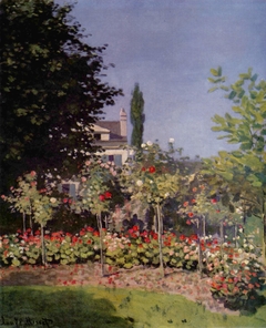 Jardin en fleurs, à Sainte-Adresse