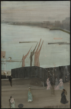Variations in Pink and Grey: Chelsea by James Abbott McNeill Whistler