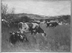 Vieh auf der Weide by Henry Morley