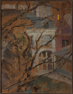 View from the window of the studio in Kraków by Olga Boznańska
