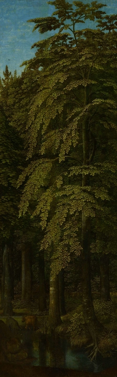 View in a Forest, outer right wing of a triptych