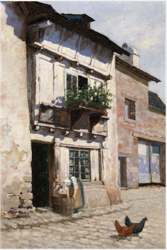 Village Street in Normandy by Joseph Malachy Kavanagh