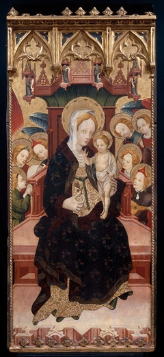 Virgin and Child Enthroned by Jaume Mateu