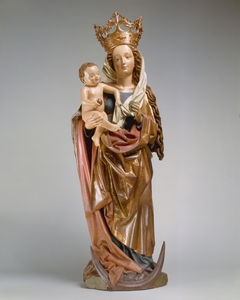 Virgin and Child on a Crescent Moon by Anonymous