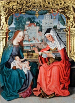 Virgin and Child with St. Anne by Lancelot Blondeel