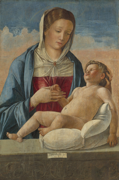 Virgin with the Sleeping Child on a Parapet by Giovanni Bellini