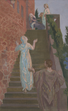 Visitation dans l'escalier de Silencio by Maurice Denis
