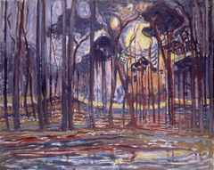 Woods near Oele by Piet Mondrian