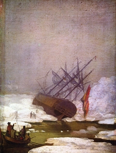 Wreck in the Sea of Ice by Caspar David Friedrich