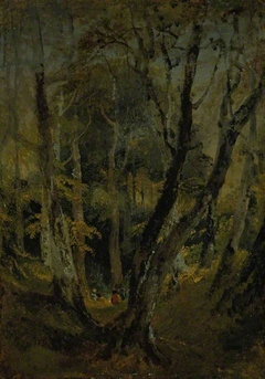 A Beech Wood with Gypsies seated in the Distance by J. M. W. Turner