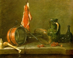 A Lean Diet" with Cooking Utensils" by Jean-Baptiste-Siméon Chardin