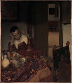 A Maid Asleep by Johannes Vermeer