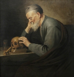 A Philosopher contemplating Mortality by Anonymous
