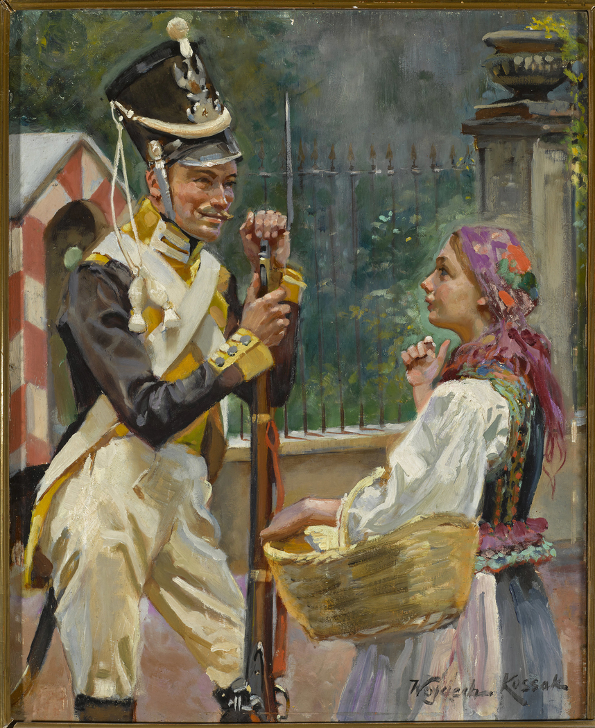A Soldier and a Girl – in front of the Belvedere