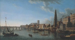 A View of the Thames with the York Buildings Water Tower by Anonymous
