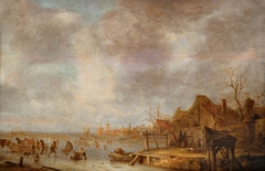 A winter’s day outside Haarlem by Isaac van Ostade