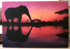 african wildlife painting
