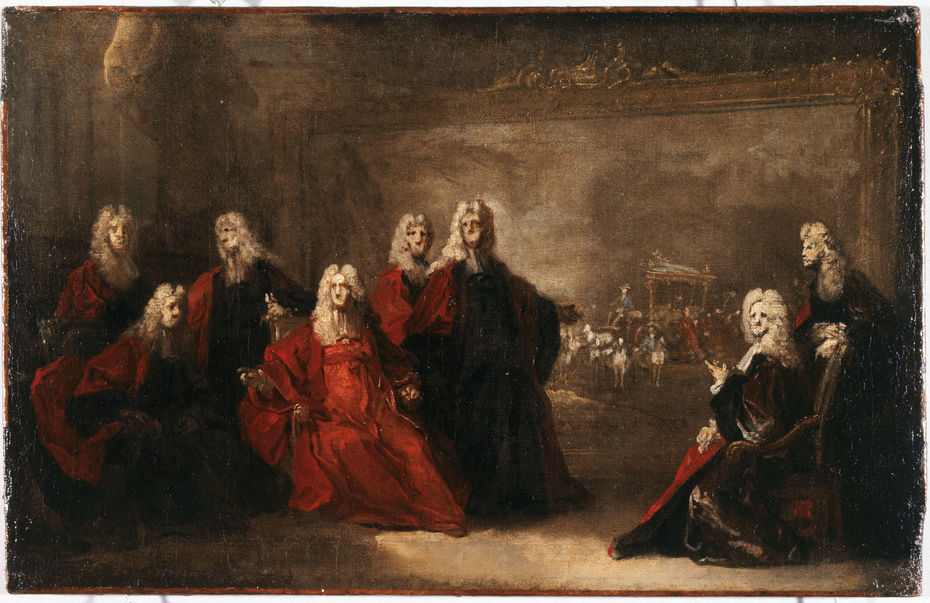 Allégorie des fiançailles de Louis XV avec l'infante Marie-Anne-Victoire d'Espagne